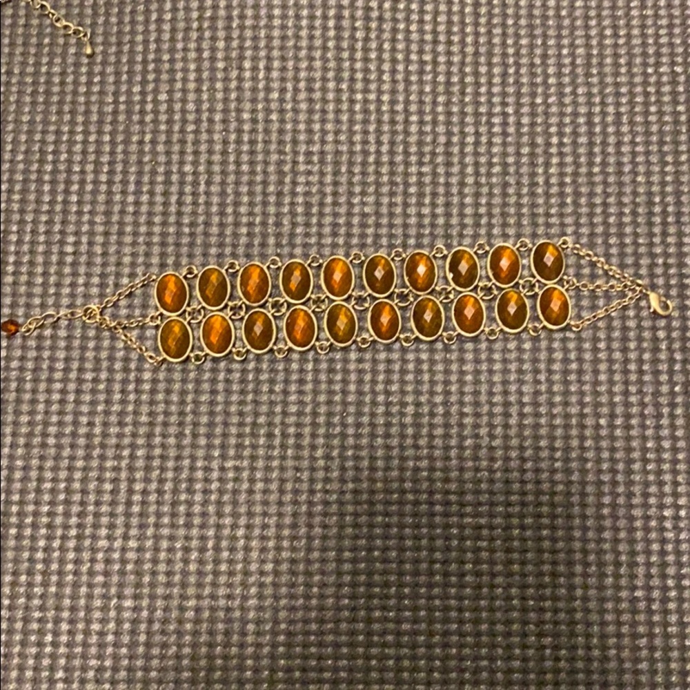 Brown stone bracelet